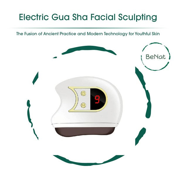 Electric Gua Sha Facial Sculpting Device, Soothing Skin, Comfortable Heating Massage, Perfect Fit to Facial Curve