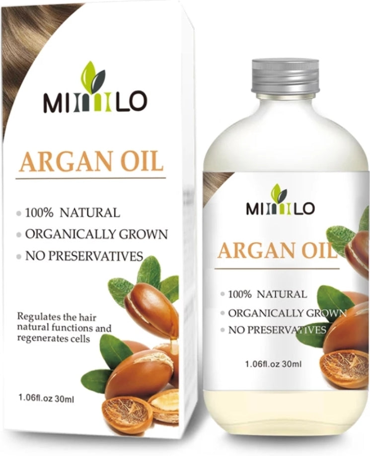 Argan oil, natural, organic, no preservative, hair