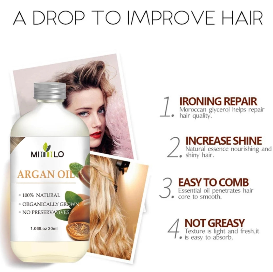 Repair, shine, hair, natural, argan oil, organic
