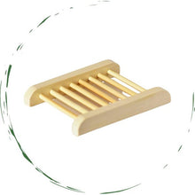 Load image into Gallery viewer, Natural Bamboo Soap Bar Dish. Eco-Friendly
