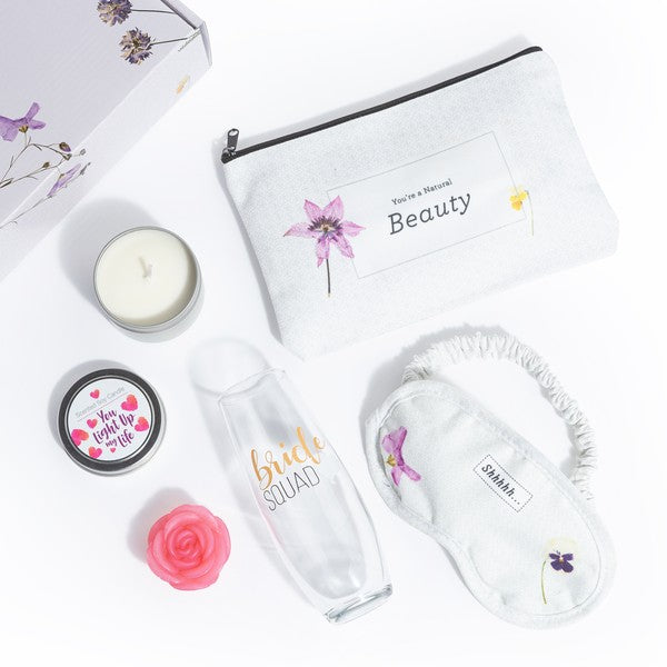 Natural Skincare Gift Box filled with NATURAL spa bath and body products